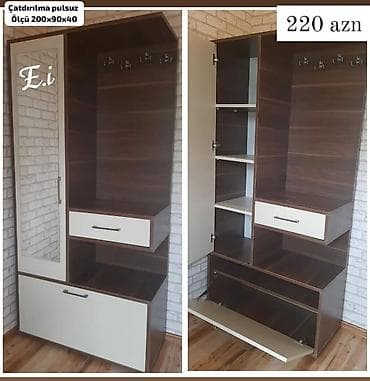 Dəhliz dolabı 220Azn 💥 ölçü 90x200x40 ✔️Rəng seçimi var Çatdırılma — 2