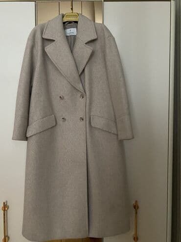 пальто женское: Пальто, Stradivarius, S, цвет - Бежевый — 3