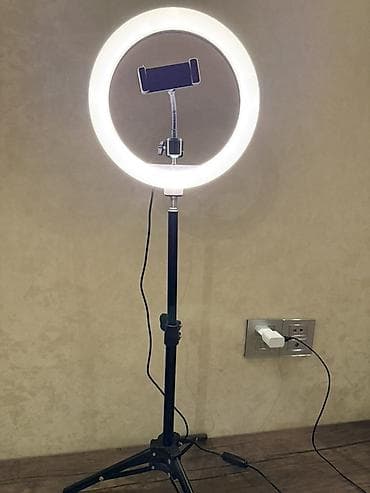 Fotokameralar: Halka LED işıq + tripod və telefon tutacağı - Halqa tipli LED işıq — 7