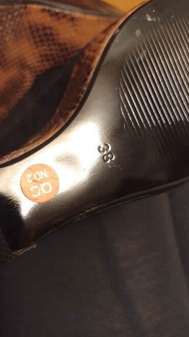 şnurlu qadın mokasinləri: Tuflilər, Ölçü: 38, rəng - Qara, Yeni — 9