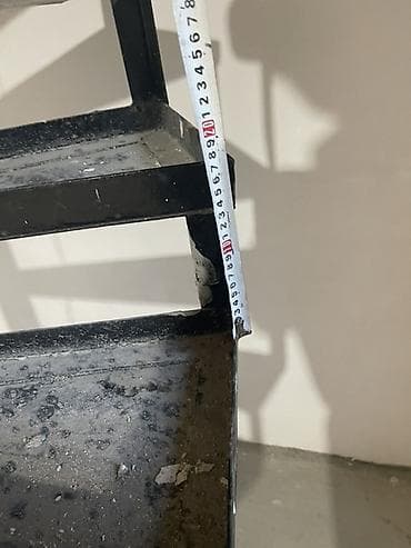 demir pec: Metal vintli pilləkən dəsti - Material: qalın divarlı metal mərkəzi — 8