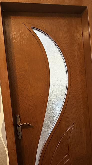 taxta qapi temiri: Taxta interyer qapısı – şüşə dekorlu model 2 qapi temiz taxta - — 2