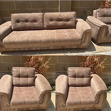 Mebel: Divan 2 kreslo. 500azn fabrik istehsalı. Açılır bazalıdır ünvan — 1