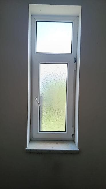 PVC pəncərə - Material: ağ PVC profil - Ölçü: dar və hündür format