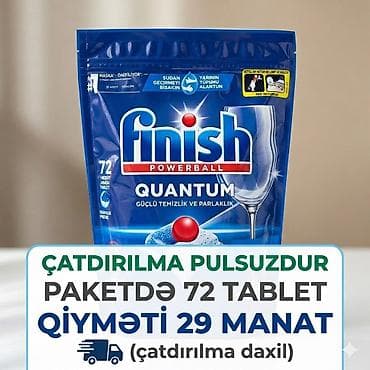 Finish Quantum qabyuyan tablet (72 ədəd) Orijinal Türkiyə