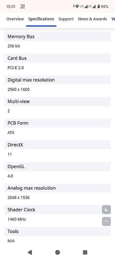 Kompüter ehtiyyat hissələri: Videokart Gigabyte GeForce GTX 460, < 4 GB, İşlənmiş — 7