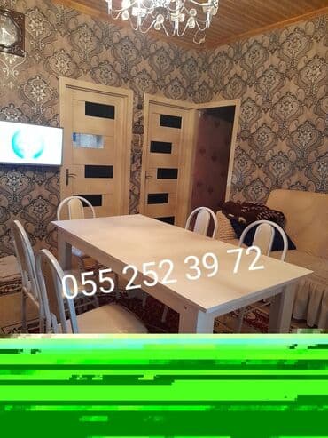 metbex mebileri: Mətbəx üçün, Yeni, Açılmayan, Dördbucaq masa, 2 stul — 14