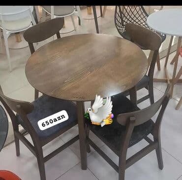 Mətbəx üçün, Yeni, Yumru masa, 4 stul