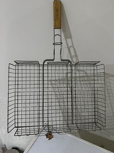 Все для дома и сада: Əla vəziyyətdə Mangal üçün böyük ölçülü qril səbəti. - Material — 1