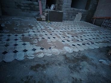 sade dirnaq bezekleri: Tamet (bardür və səki daşı) döşəmə xidməti - Həyətyanı sahə, qaraj — 5