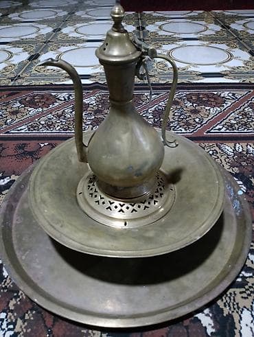 отдам даром баку: Чайный набор, цвет - Желтый, Металл — 3