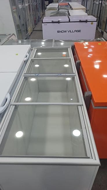 Şüşə sürgülü qapaqlı dondurucu vitrin - Mağaza, market və kafe üçün
