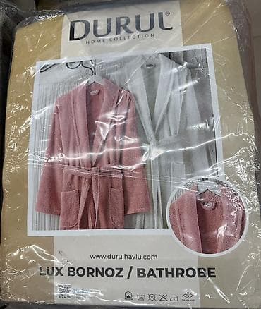 Hamam xalati m, L, Xl razmerleri var pambiq, Turkiyenindi, qiymeti