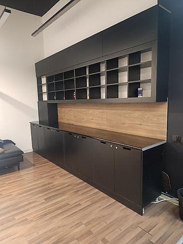 sade mebeller: Məhsul: Modul tipli divar boyu saxlama sistemi (raf və şkaf komplekti) — 3