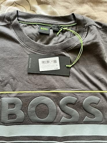 Üst geyimləri: Futbolka, Boss, XL, rəng - Boz — 1