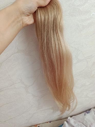 Tam tebi açıg blond saç qrami 100 120 arası uzunluğu 70sm duz saçdı — 1
