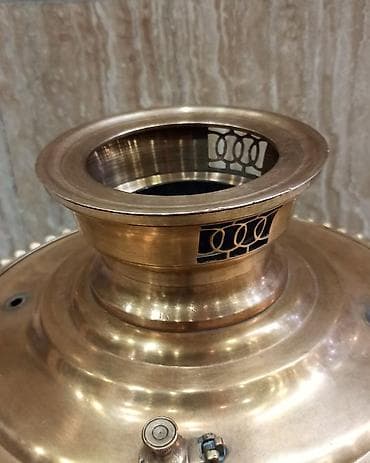 alət dəsti: Misin samovar – klassik kömürlə işləyən model - Material: tam mis — 4