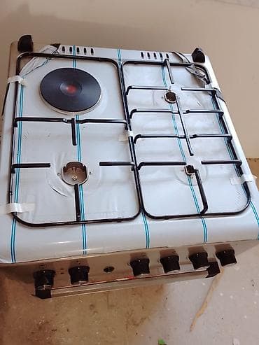 apple ipad 10: Qaz-elektrik kombinə edilmiş soba - 4 ocaqlı qaz səthi + 1 ədəd — 1