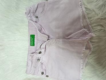 ayqqabı: United Colors of Benetton uşaq şortu - Model: denim şort - Rəng: açıq — 1