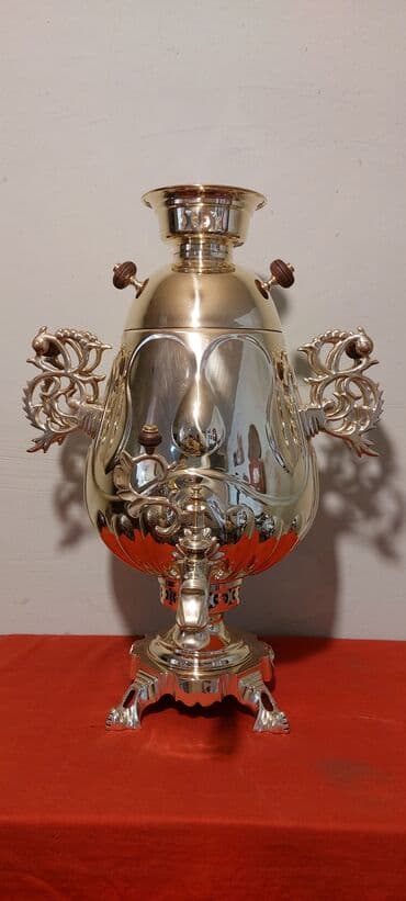 2022-ci ilin Tula istehsali samavar 8-litrlikdir, materiali; mis ve