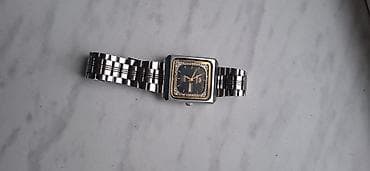 saatlar elektron: Kvars qol saatı – klassik kvadrat korpuslu, metal bilərzikli — 3