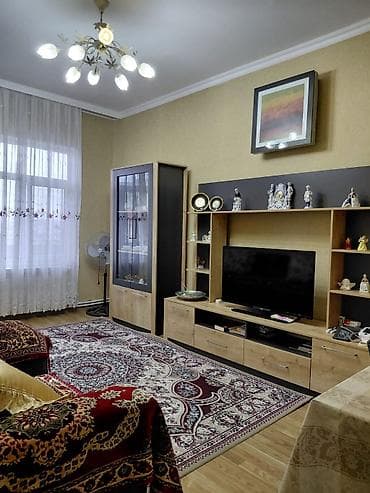 cermetde kiraye evler: 4 otaqlı 80.1 kv.mənzil – geniş və işıqlı 9/6 mərtəbə.Lift var. - — 1