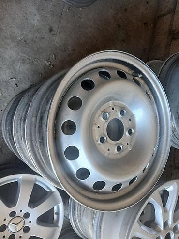растаможка авто: R 16 Mercedes üçün orijinal polad disklər - Material: polad - — 1