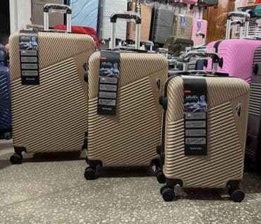 Sərt korpuslu çamadan dəsti – 3 ölçü - Material: 100% ABS, zərbəyə