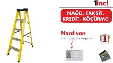Məhsul: Nərdivan - Tip: İki tərəfli dayanan pilləkən (A-forma) -