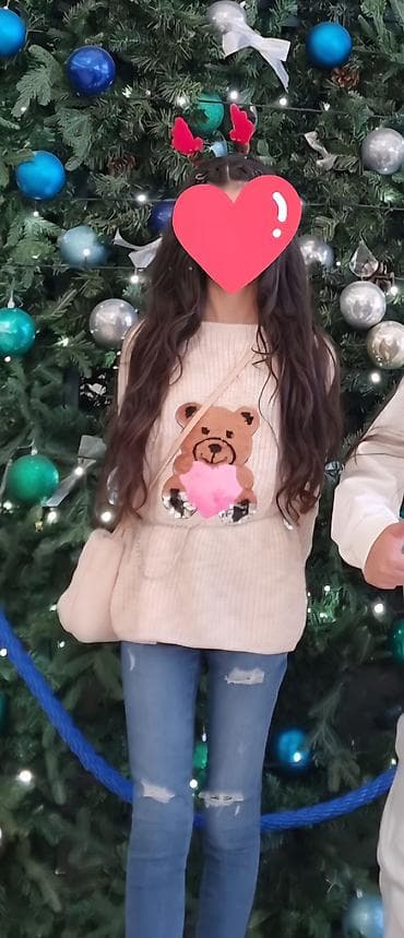 supinator ayaqqabi: Uşaq üçün trikotaj sviter - Rəng: açıq pudra - Model: uzunqol — 1