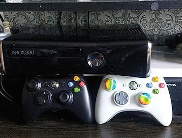Xbox 360 (Slim) oyun konsolu paketi - Konsol: Xbox 360 Slim, parlaq