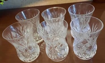 mürəbbə qabi: Stəkanlar, Şüşə, 6 ədədli dəst, 200 ml — 5