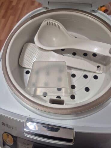 аэрогриль купить в баку: Çoxfunksiyalı multibişirici - Korpus: paslanmayan polad və ağ rəngli — 11