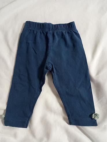 deri salvar: Uşaq leggins şalvar - Rəng: tünd mavi - Model: sadə, alt ətəklərdə — 1