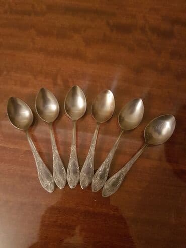 dəm qaşığı: Çay qaşığı. Təzə. Nerj. 6 ədəd. Rusiya istehsalı. Qiyməti - 20 manat — 1