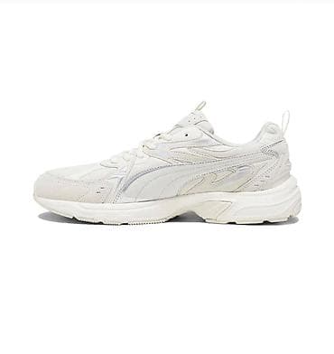 puma kişi: Puma idman krossovkası – krem/ağ rəng gammasında minimal dizayn - — 3