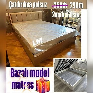 Yeni, İkinəfərlik çarpayı, Bazalı, Matras ilə — 2