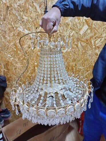 Çılçıraq, 5 lampa, Xrustal