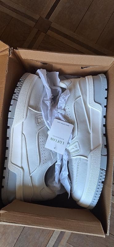 krasovka kişi: Lufian kişi idman ayaqqabısı Misirdə istehsal olunub. - Rəng: tam ağ — 4