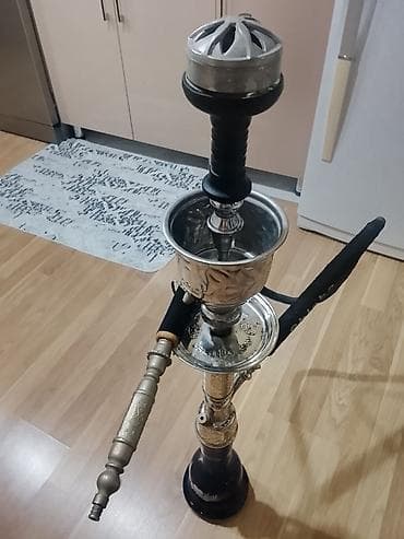 Klassik nargilə dəsti - Material: əsasən parıldayan metal gövdə (əl — 1