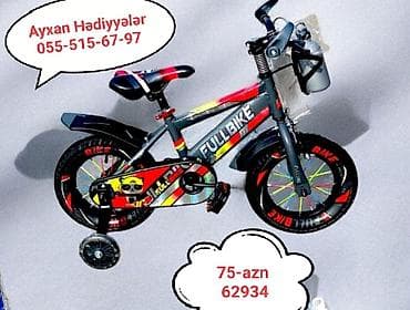 velosipet sekilleri: Yeni İki təkərli Uşaq velosipedi 12", sürətlərin sayı: 1, Ödənişli çatdırılma — 2