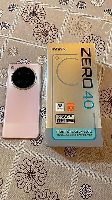 telefon xiaomi: Infinix Zero 40, 256 GB, rəng - Çəhrayı, Sensor — 4