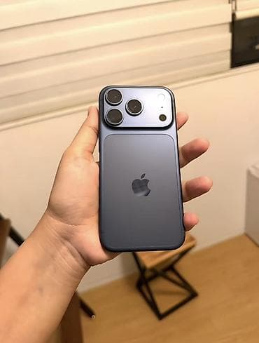 balaca apple: IPhone 17 Pro, 256 GB, Mavi, Face ID, Simsiz şarj, Zəmanət — 1