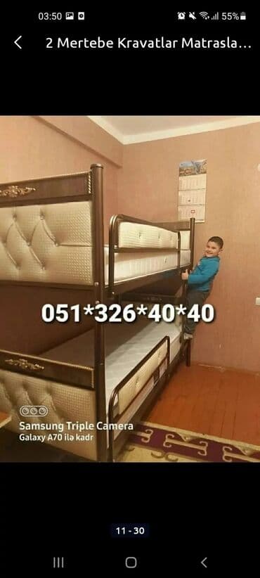 tek çarpayı: Qız üçün, Yeni, Çarpayı, Matras ilə, Siyirməsiz — 22