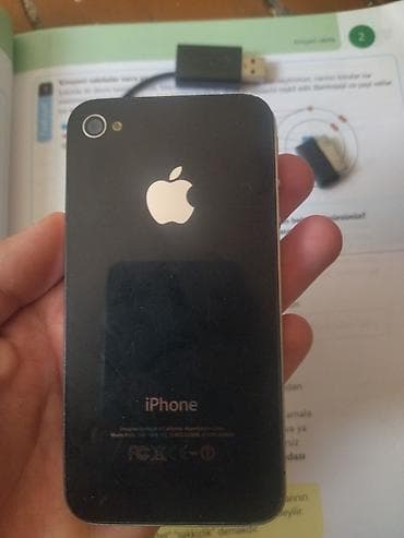 iphone adapter kabel: IPhone 4, Qara, Qırıq — 2