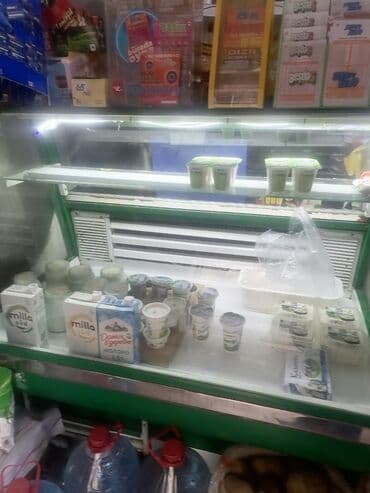 telfon soyuducu: Mağaza üçün soyuducu vitrin və içki vitrin - Şüşə qapılı, dik tip — 5