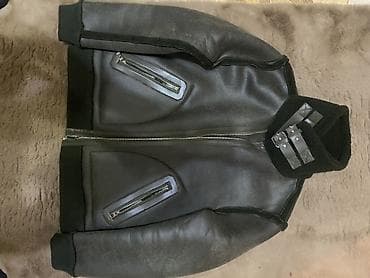 dəri pencek: Qadın üçün qışlıq “aviator” üslublu kürk‑pəncə gödəkcə — 1