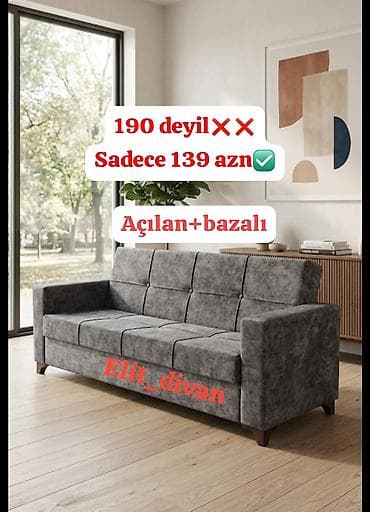 Divan, Yeni, Açılan, Bazalı, Parça, Ödənişli çatdırılma