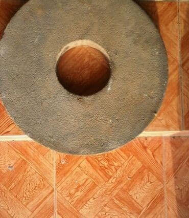 düz qaş formaları: Dəyirman daşı / üyüdücü daş disk - Material: sıx, aşınmaya davamlı — 1