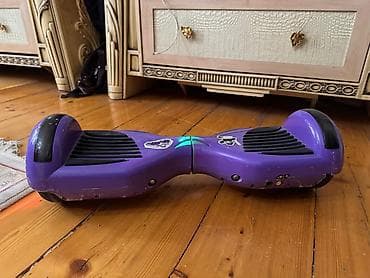 hoverboard ikinci el: Özünü tarazlayan elektrikli hoverboard/skuter - Rəng: bənövşəyi, qara — 1